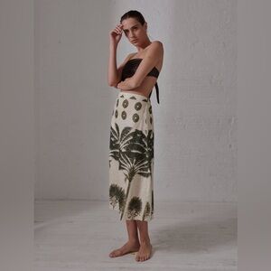 JUAN DE DIOS
Beatrice Linen Midi Skirt NWT